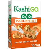Kashi GO Protein Cereal, 10g Protein, Fiber, Peanut Butter Crunch, 16.9oz Box (1 Box)