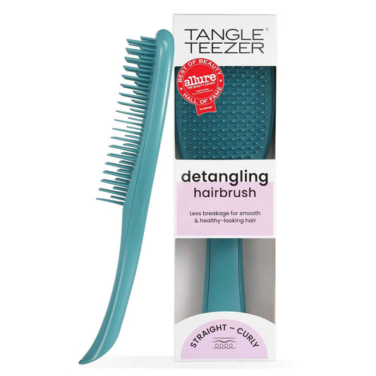 Tangle Teezer Ultimate Detangler Brush for Wet & Dry Hair, Eliminates Knots & Reduces Breakage for Straight to Wavy Hair Types, Transformative Teal