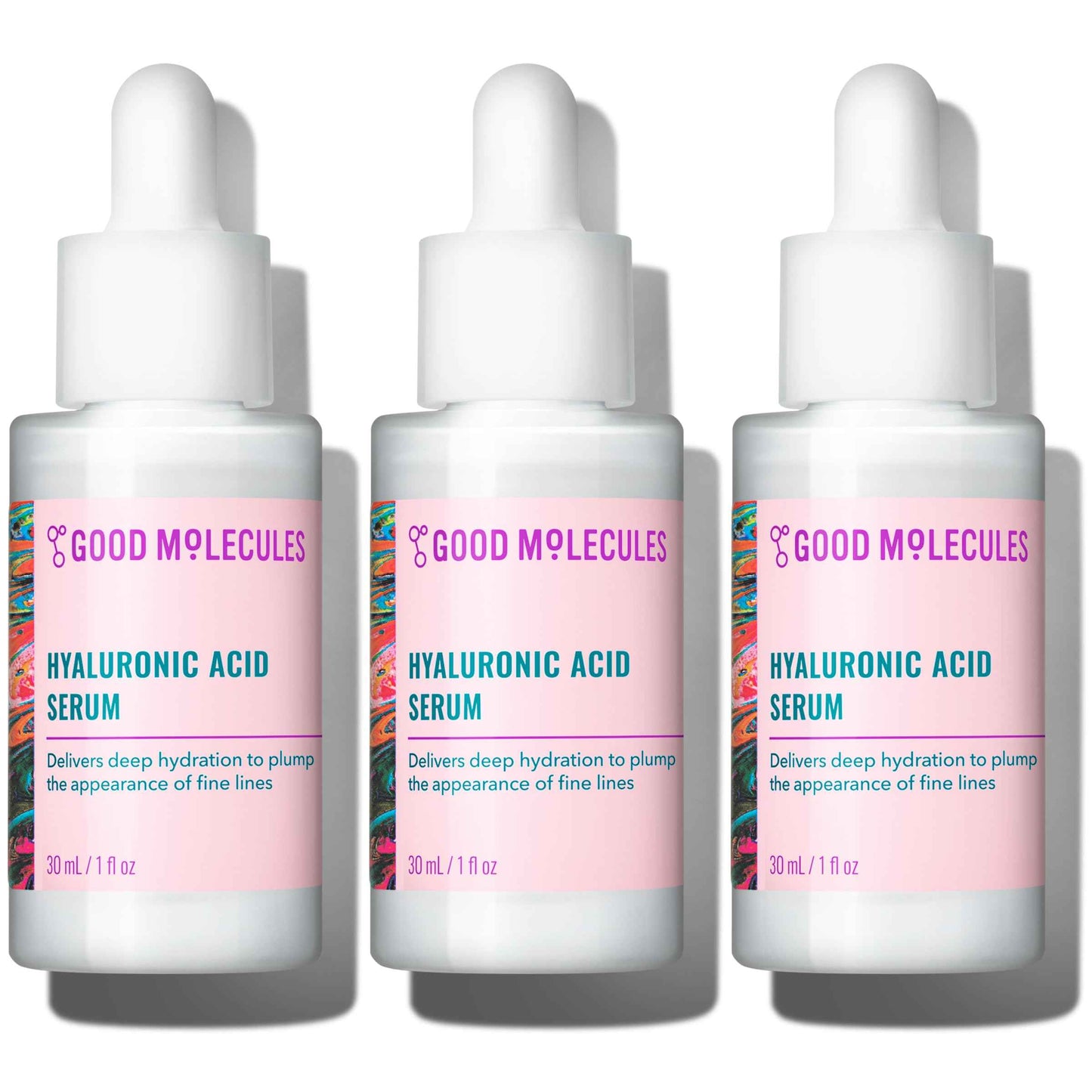 Good Molecules Hyaluronic Acid Serum - 1% Hyaluronic Acid Non-greasy Ultra Hydrating Serum, Facial Moisturizer for Plumper Skin, Skin Care for Face