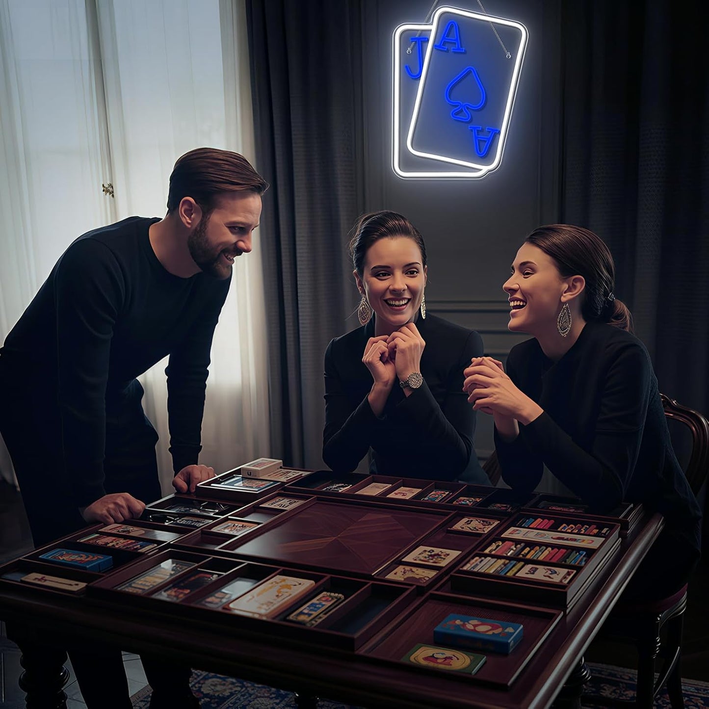 Gamerneon_Playing_Cards_Neon_Signs_for_Wall_Decor_Poker_Teens_Led_Neon_Light_Blue_White_Usb_Light_Sign_for_Bedroom_Casino_Bar_Hotel_Play_Room_Birthday_Party_Decor