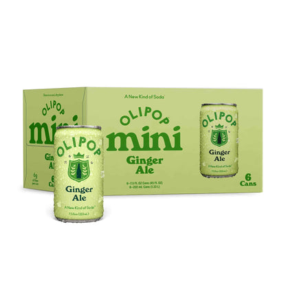 OLIPOP Minis Prebiotic Soda Pop, Pantry Pack Packed with Prebiotics, Fiber, and Botanicals, Gluten Free, GMO Free