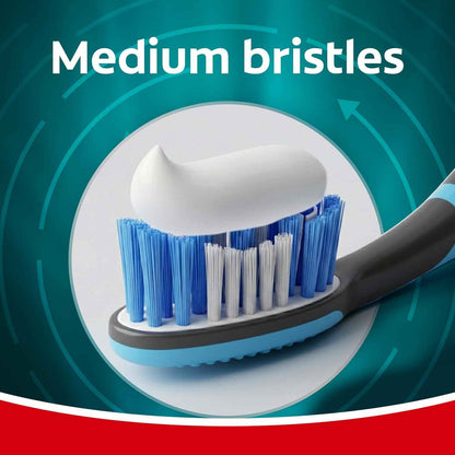 Colgate 360 Vibrate Deep Clean Battery Powered Electric Toothbrush with Medium Bristles, 2 Pack, Sonic Powered
