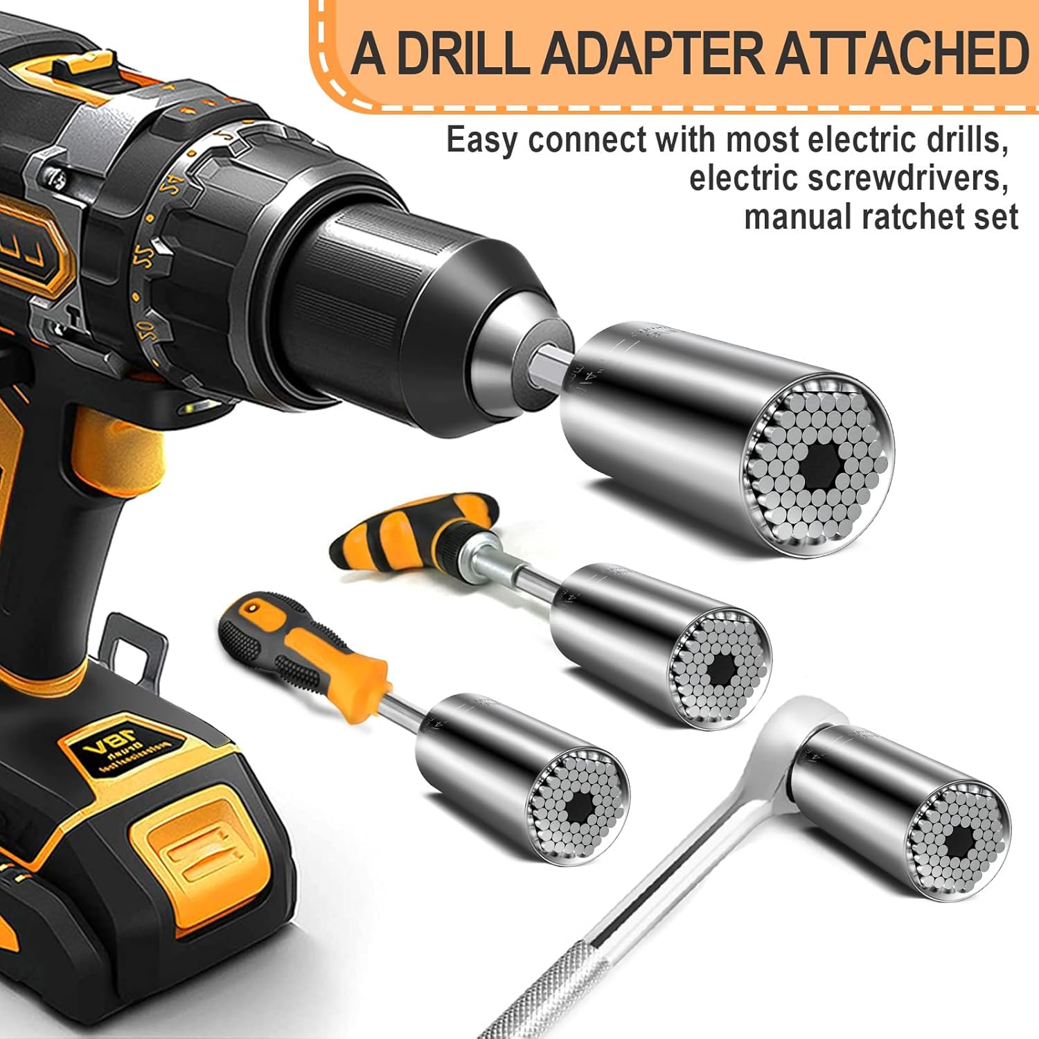 Valentines_Day_Gifts_for_Him_Husband_Her_Boyfriend_Super_Universal_Socket_Tools_Gifts_for_Men,_Grip_Set_with_Power_Drill_Adapter_Cool_Stuff_Gadgets_Ideas_Gifts_for_Dad_Valentines_Day_Gifts_Basket