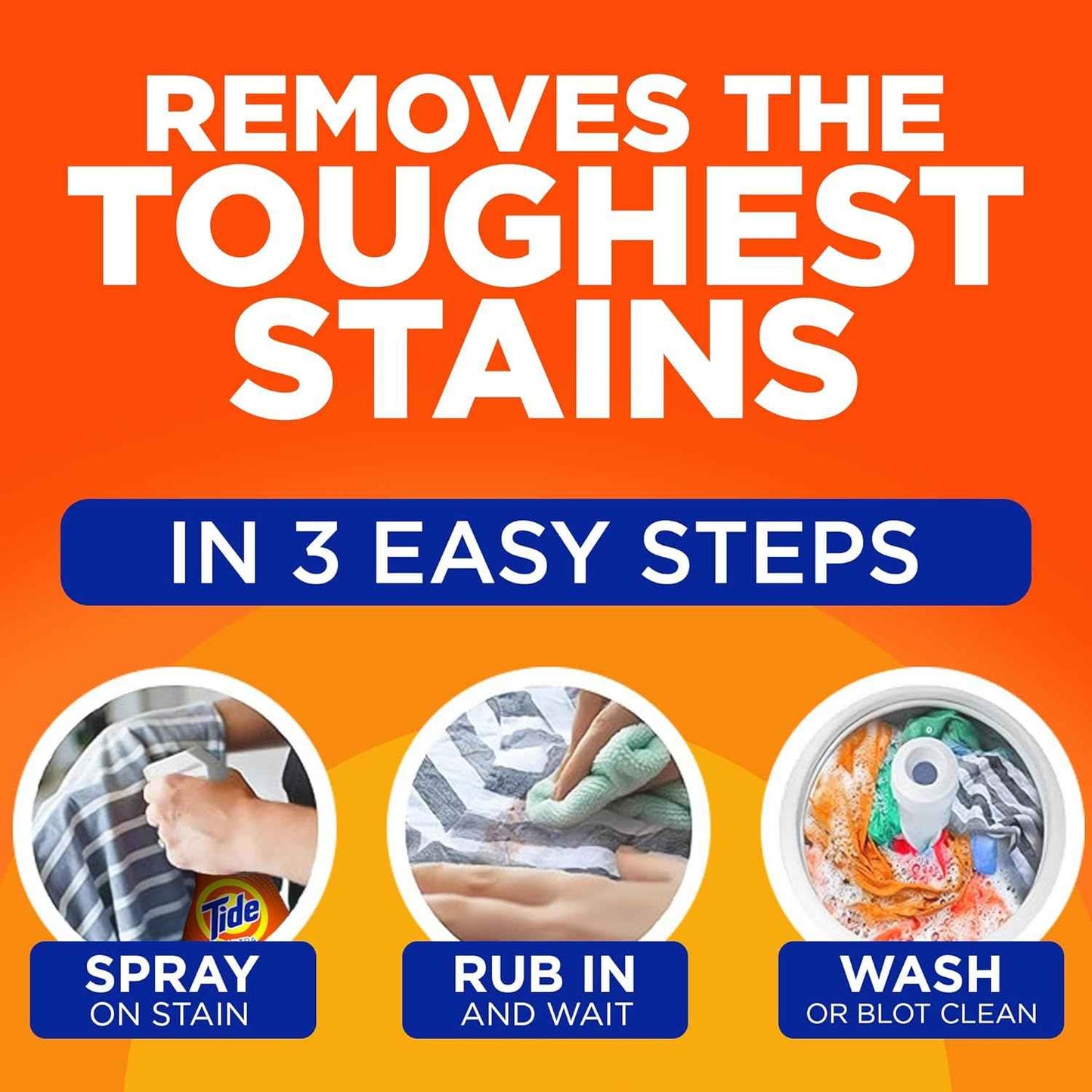 Tide Laundry Stain Remover with Oxi, Rescue Clothes, Upholstery, Carpet and more from Tough Stains, Stain Treater