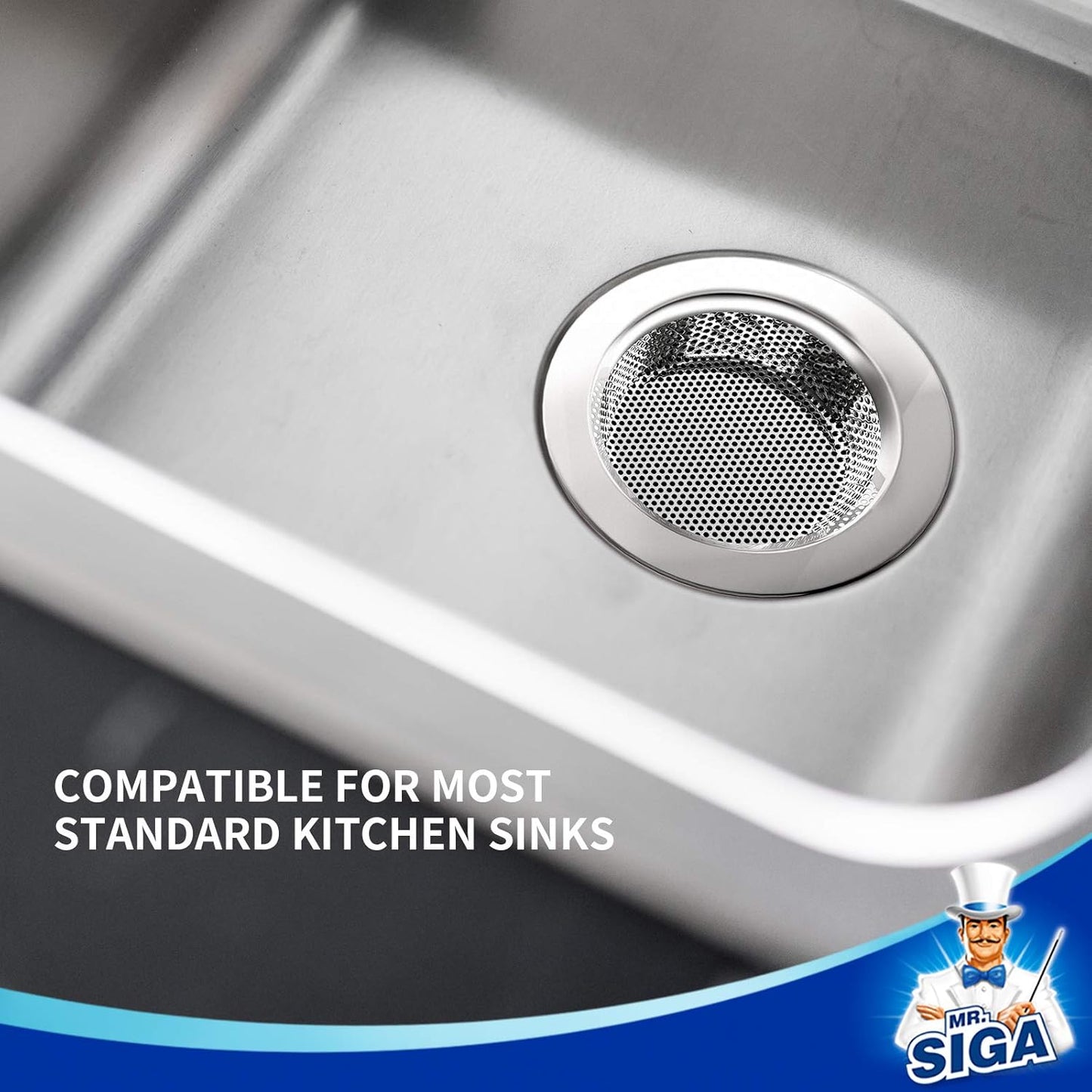 MR.SIGA_Kitchen_Sink_Strainer,_Stainless_Steel_Sink_Drain_Strainer,_Dishwasher_Safe,_Outer_Diameter_4.4_inch/11.2cm,_Inner_Diameter_3_inch/7.6cm,_Pack_of_3