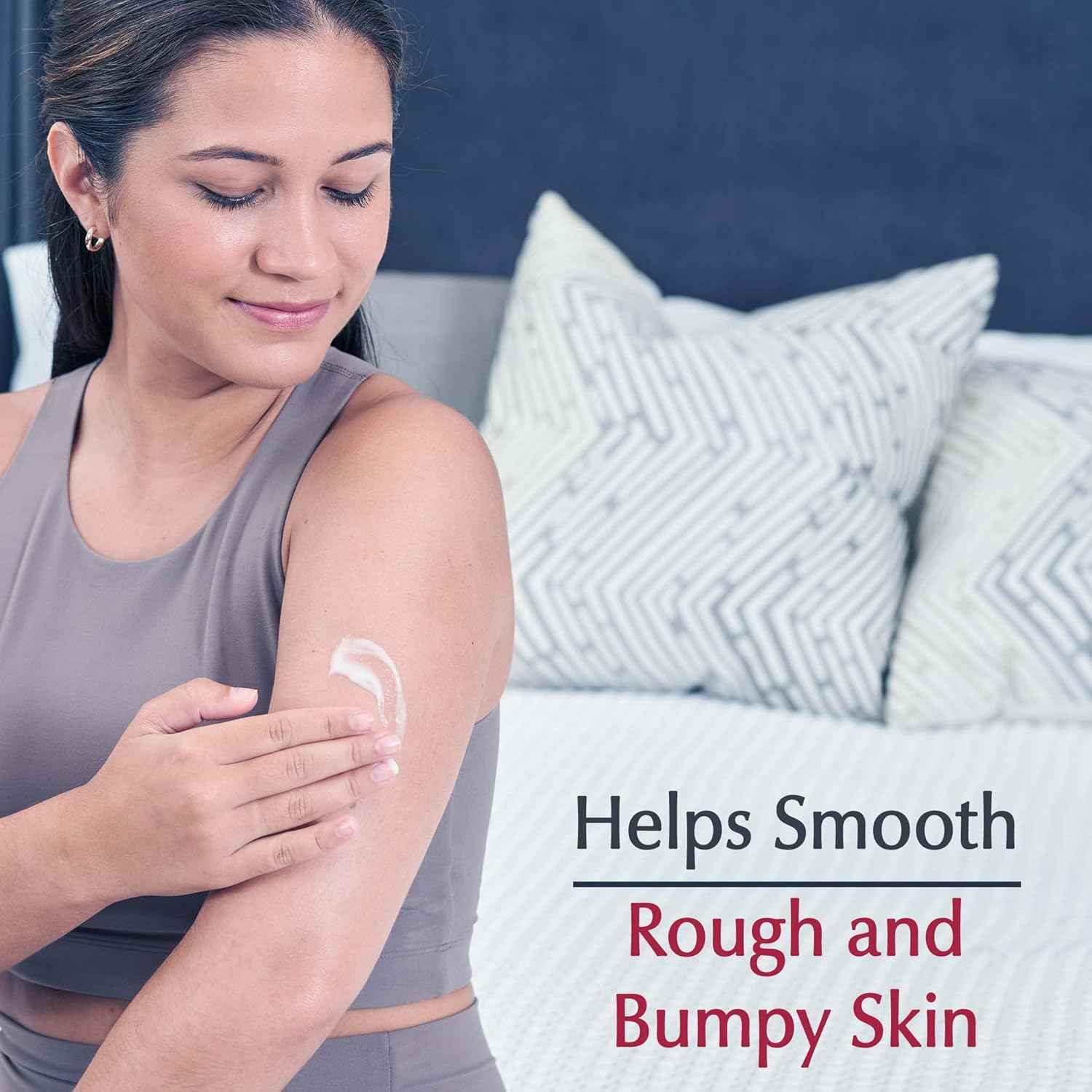 Eucerin Roughness Smoothing Body Lotion for Dry, Rough Skin, Urea Enriched Body Moisturizer, 16.9 FL OZ Pump Bottle