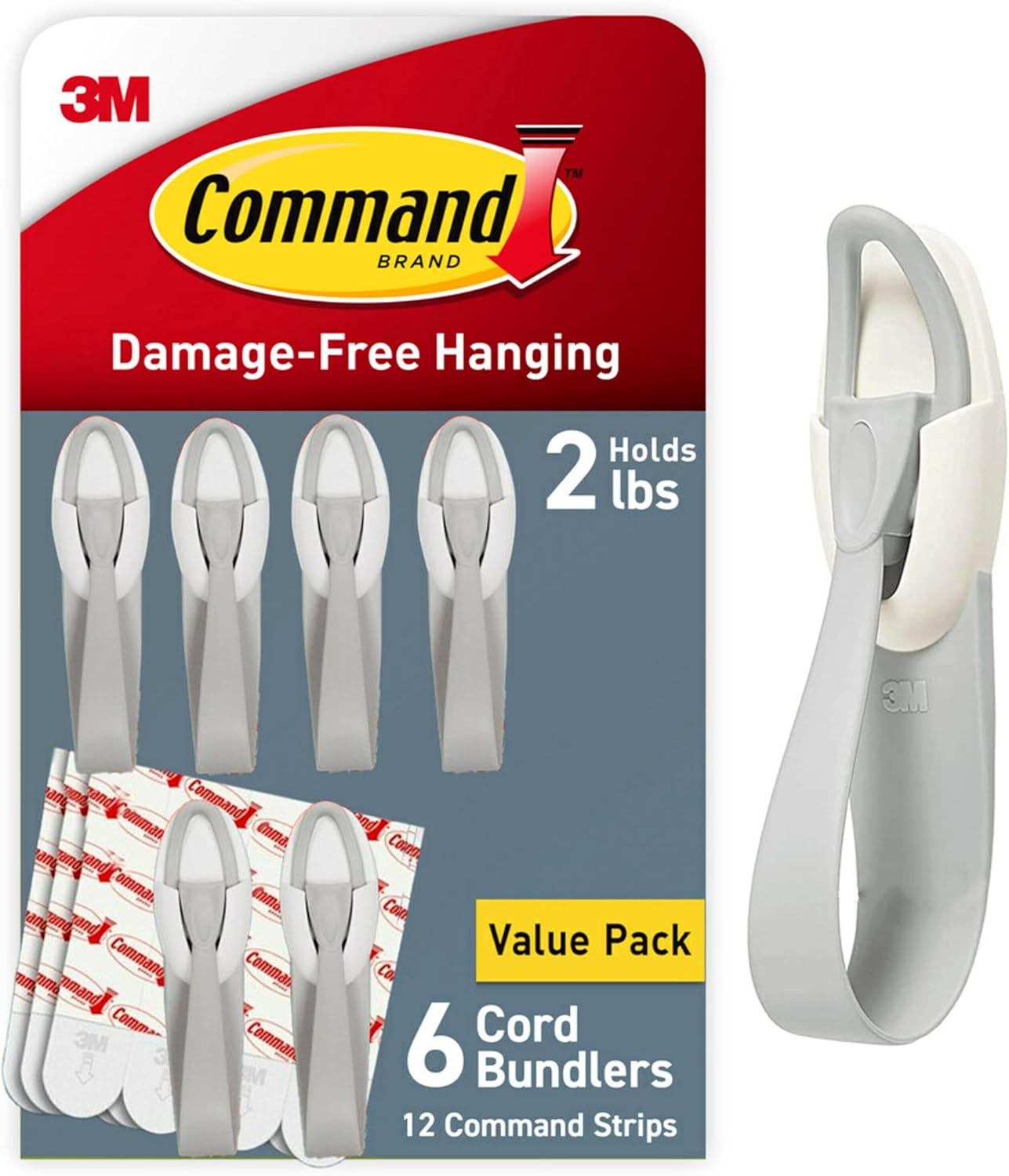 Command_Cord_Bundlers,_Damage-Free_Hanging_Cord_Organizer,_No_Tools_Cord_Bundler_for_Hanging_Electrical_Cables,_6_Gray_Cord_Bundlers_and_12_Strips