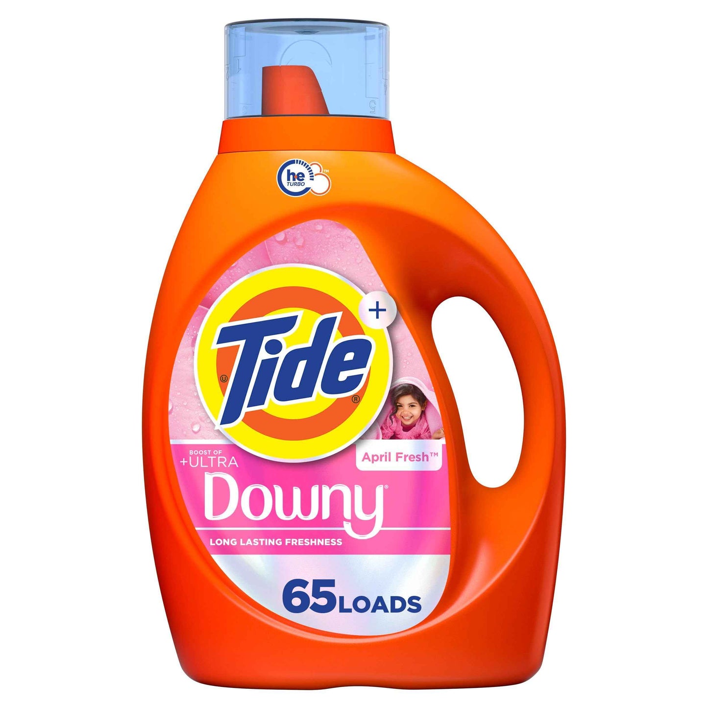 Tide Plus Boost of Ultra Downy Liquid Laundry Detergent, Laundry Detergent Liquid with Long-Lasting Freshness