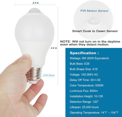 Motion_Sensor_Light_Bulbs_for_Outdoor_Indoor,_9W_A19_Motion_Detector_Led_Bulb,_60_Watt_Equivalent,_E26_800lm_5000K_Daylight,_Dusk_to_Dawn_Motion_Activated_Security_Lights_for_outside,_Inside_(2_Pack)