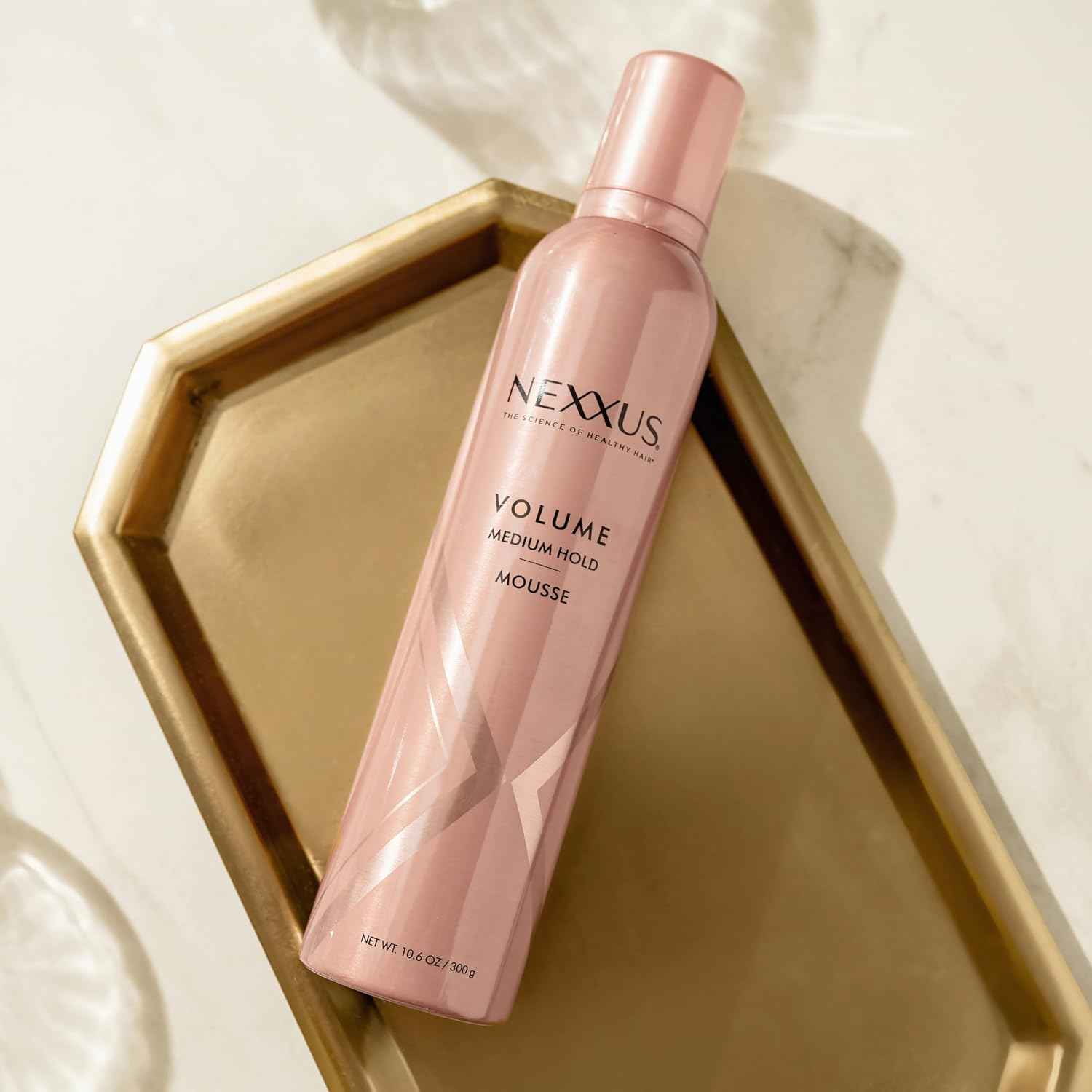 Nexxus Styling Hair Mousse for Volume Medium Hold Mousse Powered by STYLEPROTECT Technology