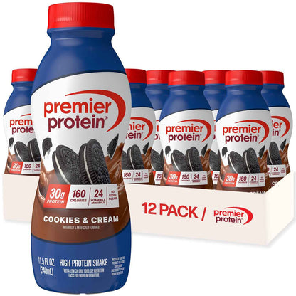 Premier Protein Shake, 30g Protein, No Added Sugar, 24 Vitamins & Minerals to Support Immune Health, 11.5 fl oz