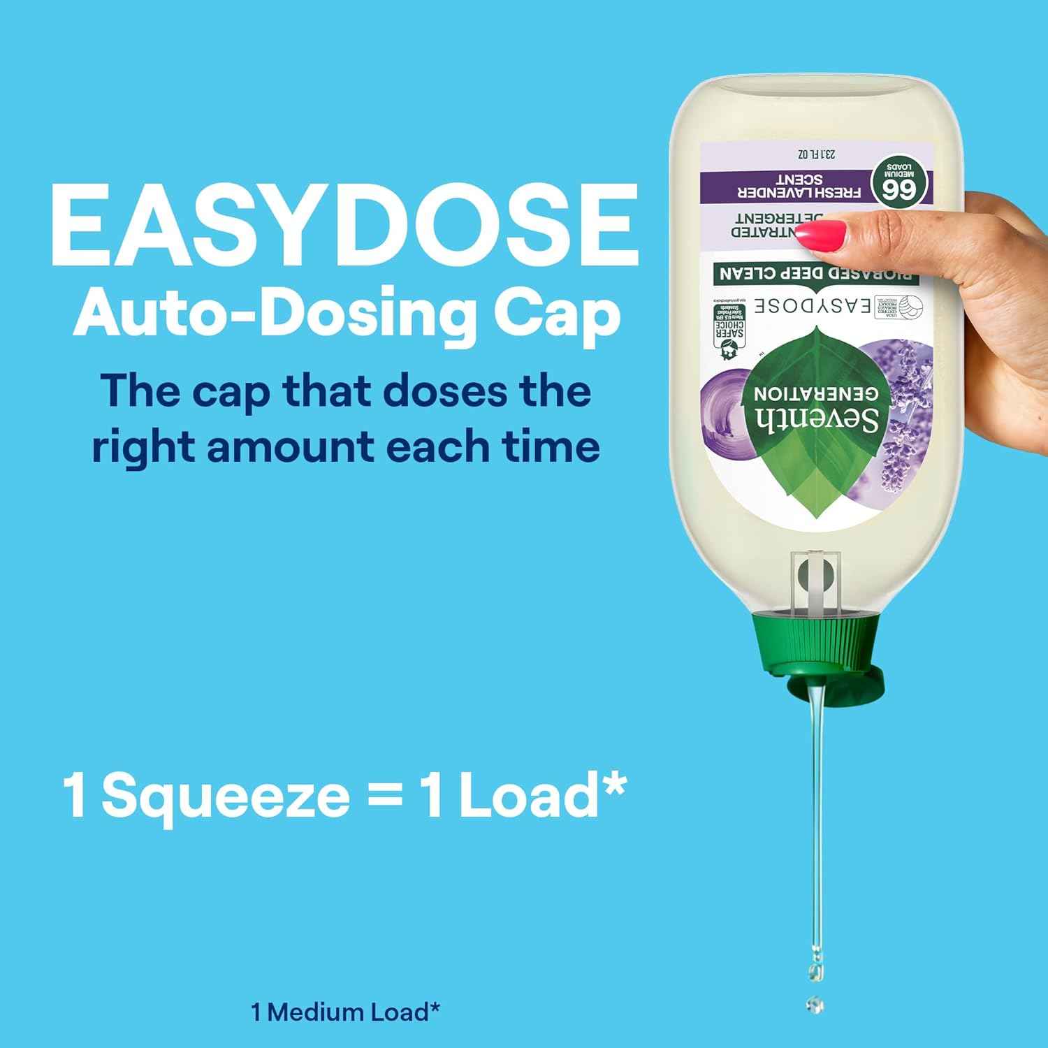 Seventh Generation EasyDose Laundry Detergent Ultra Concentrated Washing Detergent