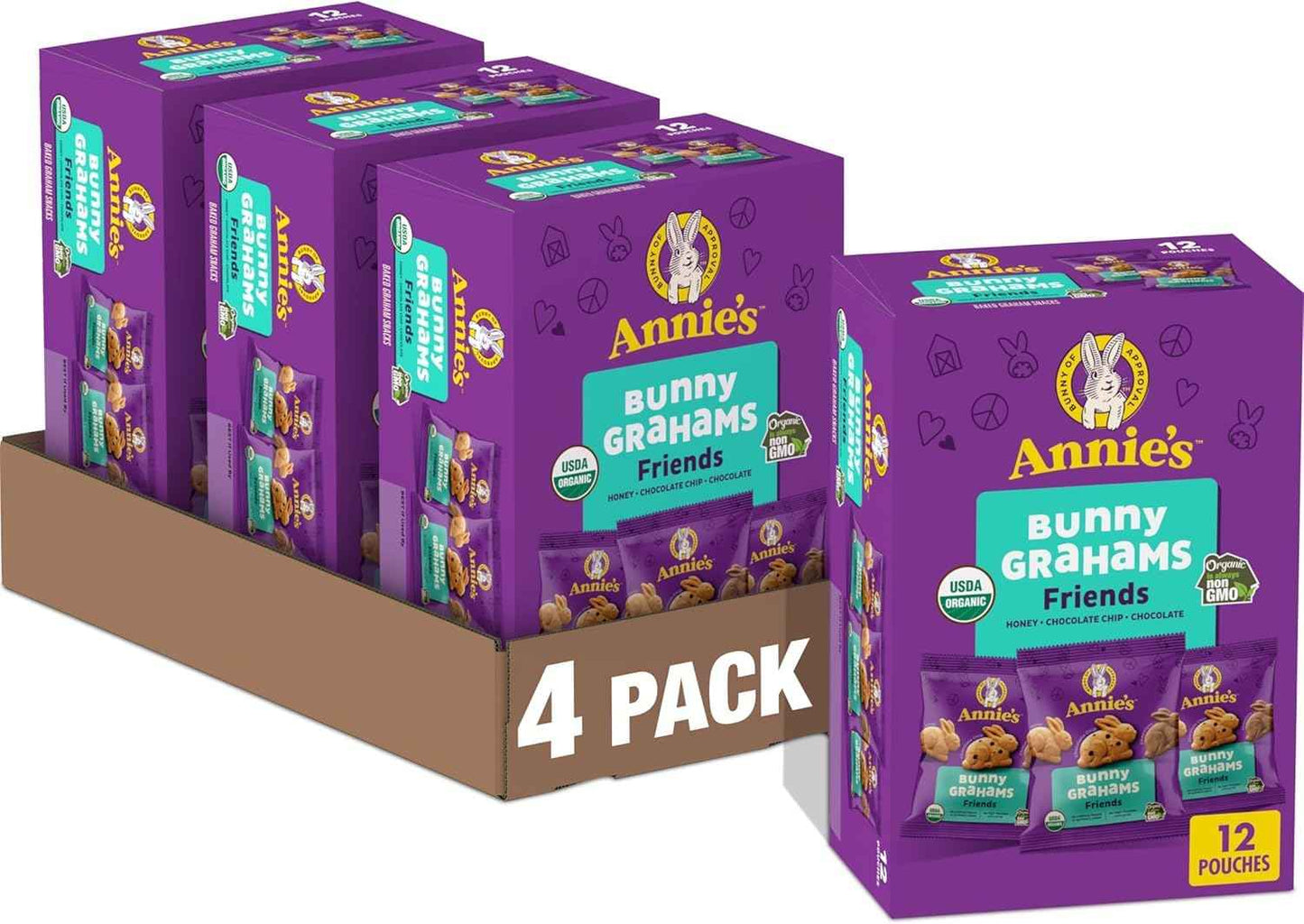 Annie's Organic Bunny Grahams Snacks, Neapolitan, 7.5 oz - Easter Day
