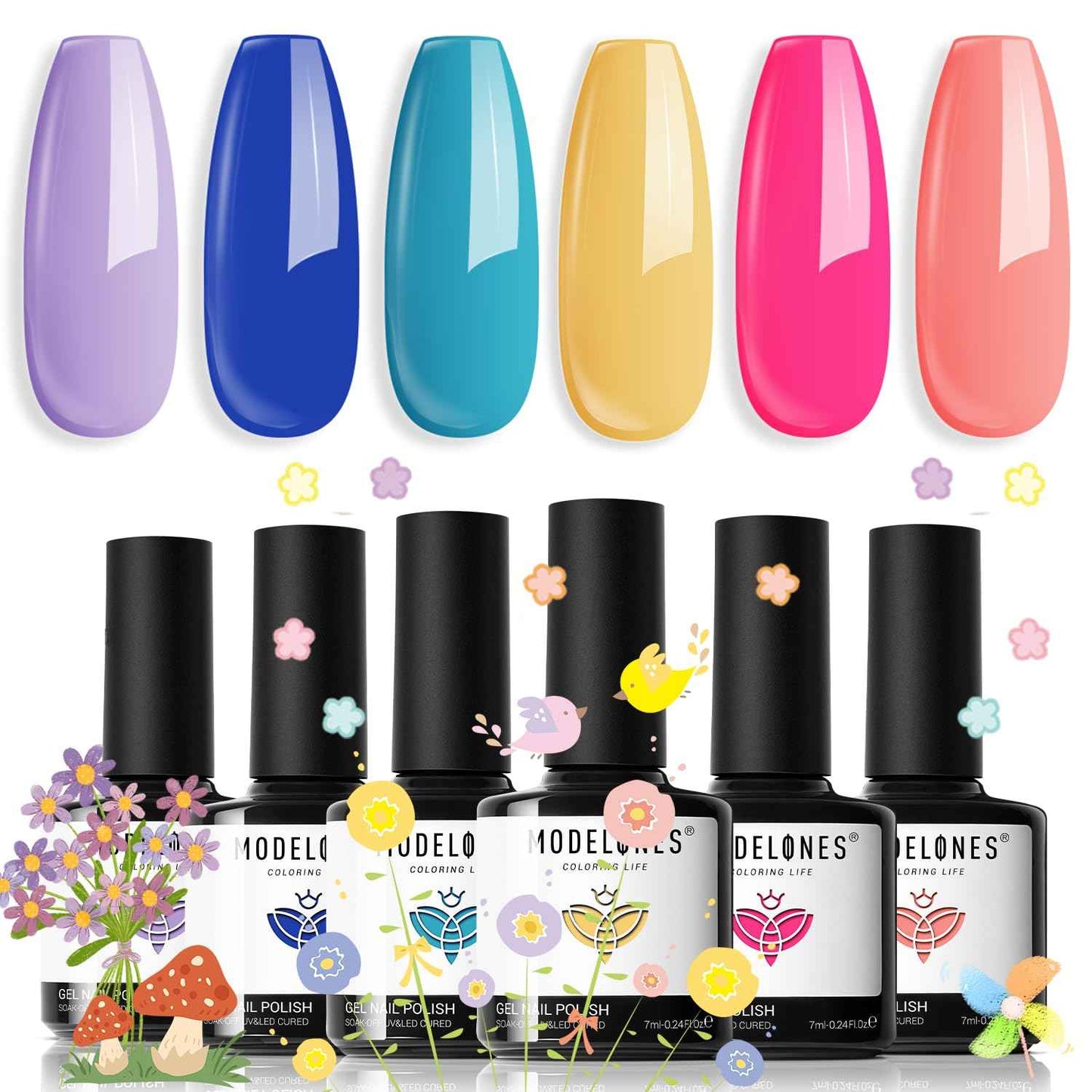 modelones Cat Eye Magnet Set, Heart French Cateye Gel Polish Nail Tools Kit Dual-Head 3 IN One Magnets Pen Heart Round Square Flower Glassy Moon Multi Effect Nail Art Designs Home DIY Salon Use