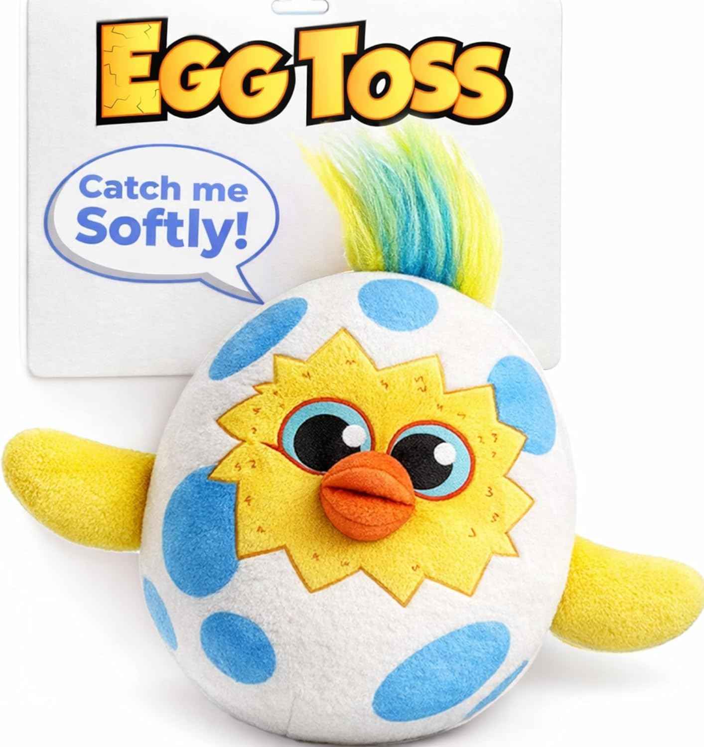 Move2Play, Easter Egg Toss Kids Game | Easter Basket Stuffer & Gift for Kids Ages 3-8+ | Hilarious Indoor/Outdoor Game | Fun Easter Toy for Toddlers, Boys & Girls