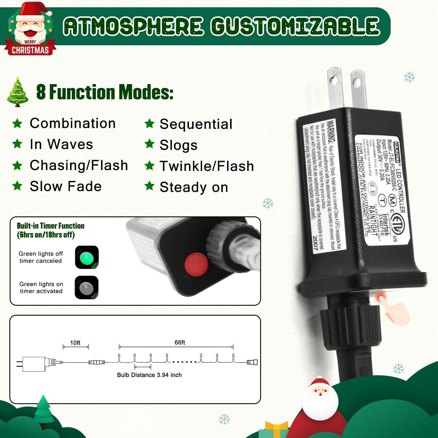 JMEXSUSS_66ft_200_LED_Christmas_Lights_Outdoor,_Warm_White_Christmas_Tree_Lights_Indoor_Plug_in,_8_Modes_Twinkle_String_Light_for_Outside_Bedroom_Wedding_Party_Classroom_Dorm_Ceiling_Home_Decorations
