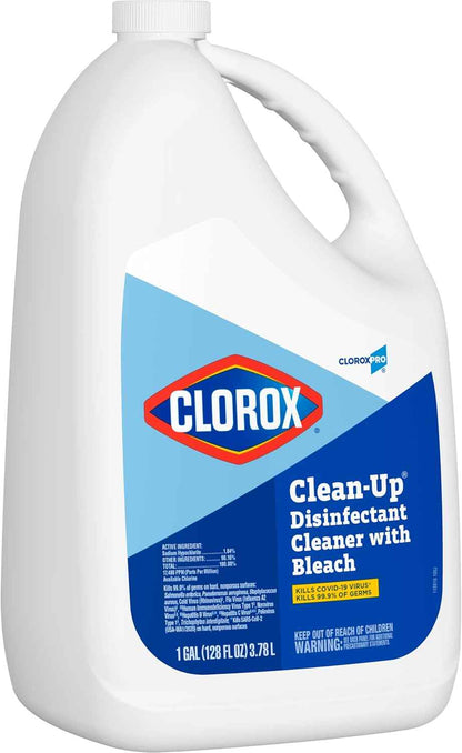 CloroxPro Clorox Clean-Up Disinfectant Cleaner with Bleach Refill, 128 Ounces (Package May Vary)