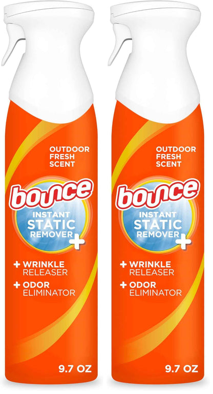 Bounce Anti Static Spray, 3 in 1 Instant Anti Static Spray & Instant Wrinkle Release, Odor Eliminator and Fabric Refresher Spray