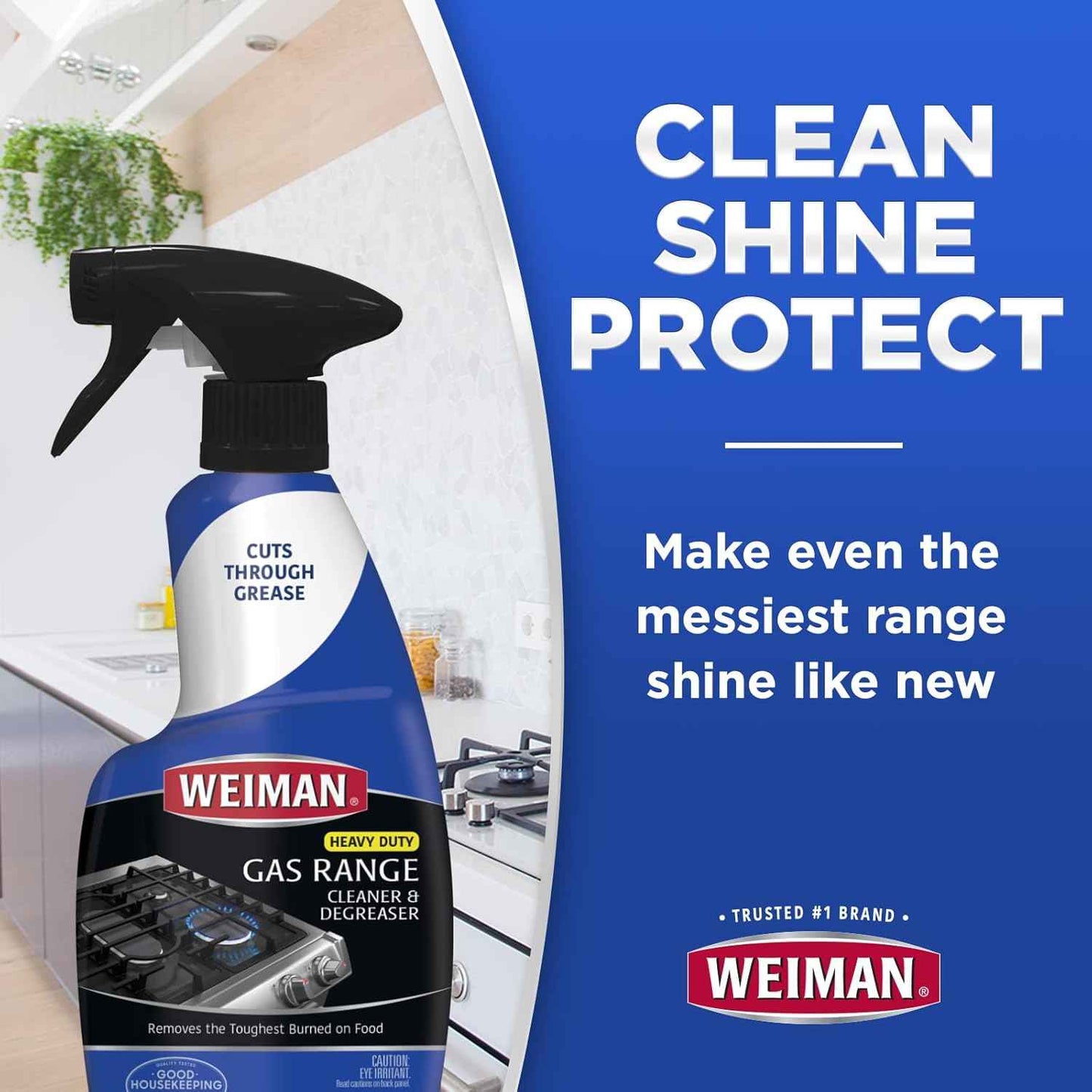 Weiman Gas Range Cleaner and Degreaser, Single, Lemon