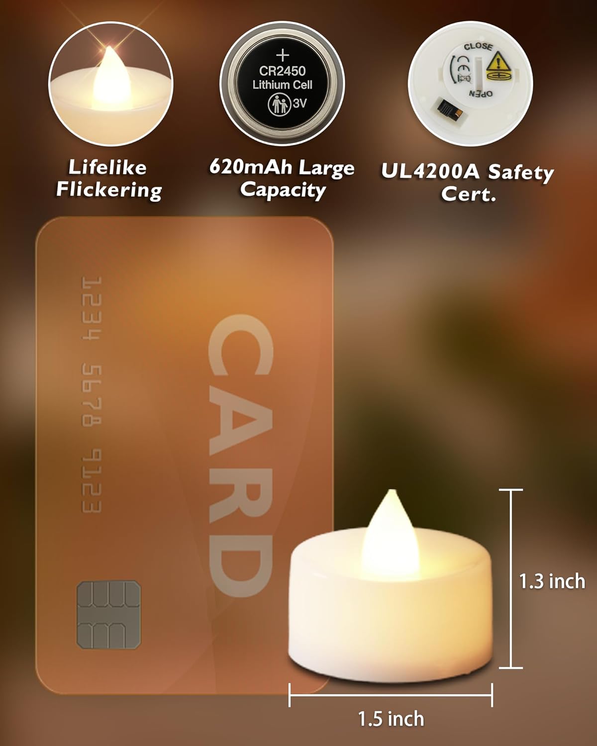 Homemory_12pcs_Flameless_LED_Tea_Lights_with_Remote_&_Timer,_400+Hours_Realistic_Flickering_Battery_Candles_for_Seasonal,_Tabletop,_and_Centerpieces_Decor