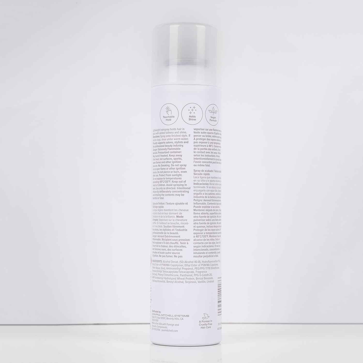 Paul Mitchell Super Clean Hairspray, Fast Drying, Adds Texture + Flexible Hold, For All Hair Types