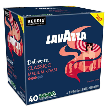 Lavazza Dolcevita, Single-Serve Keurig K-Cup Pods, Medium Roast Coffee