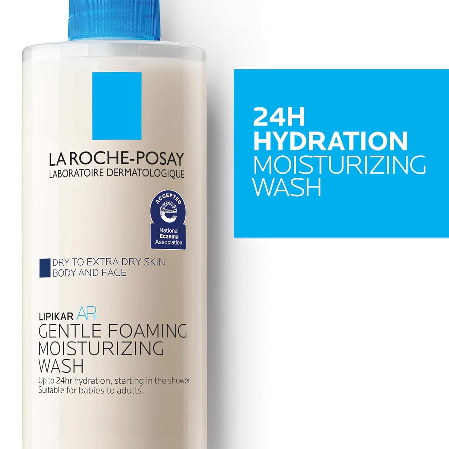 La_Roche-Posay_Lipikar_AP+_Gentle_Foaming_Moisturizing_Wash,_Shea_Butter_+_Niacinamide_+_Glycerin,_Moisturizing_Body_Wash_For_Dry_Skin,_National_Eczema_Association_Accepted,_Dermatologist_Tested​