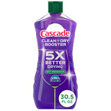 Cascade Rinse Aid Clean & Dry Booster Dishwasher Liquid, Gel & Detergent Pods for Sparkling Clean Dishes, Dishwasher Soap Tablets & Rinse Aid Dry Booster