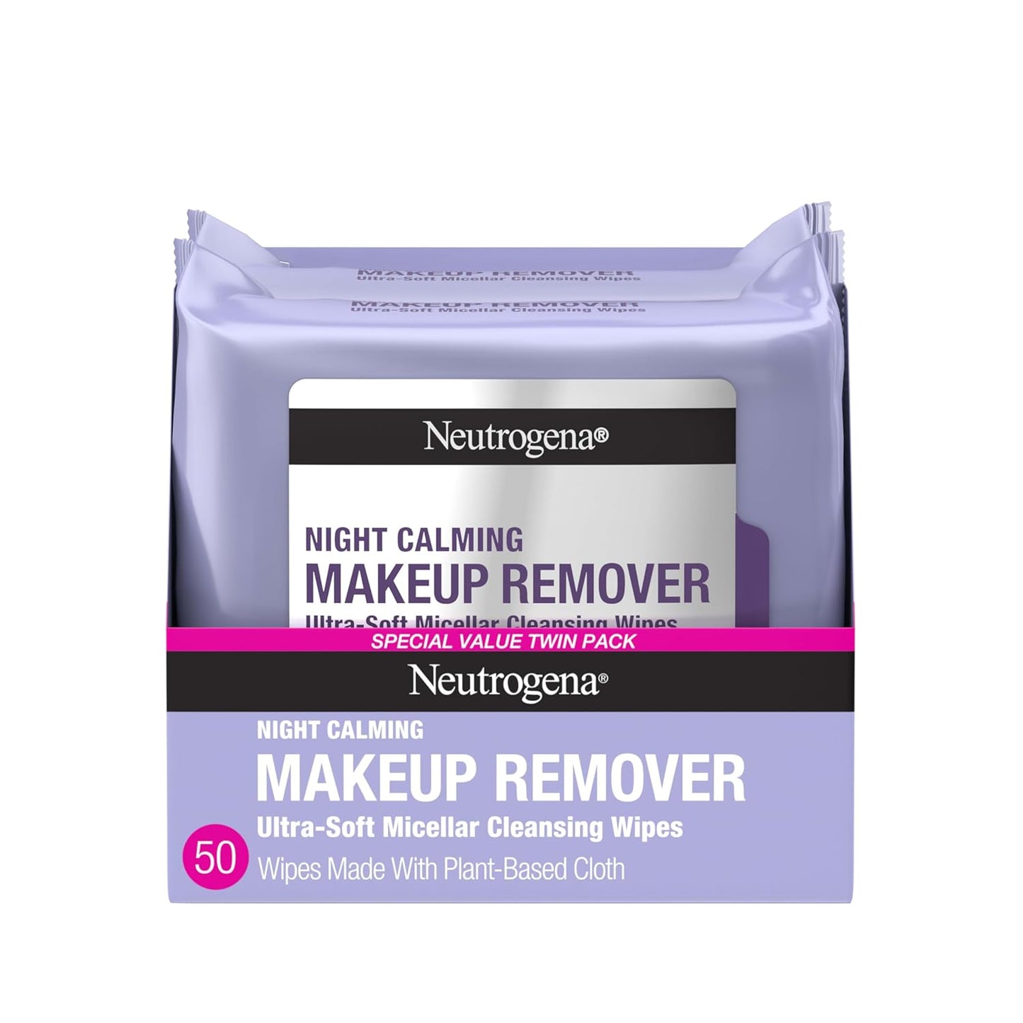 Neutrogena_Night_Calming_Makeup_Remover_Face_Wipes,_Nighttime_Cleansing_Towelettes_Remove_Sweat,_Dirt_&_Makeup_&_Calms_Skin,_Hypoallergenic,_100%_Plant_Based_Cloth,_Twin_Pack,_2_x_25_ct