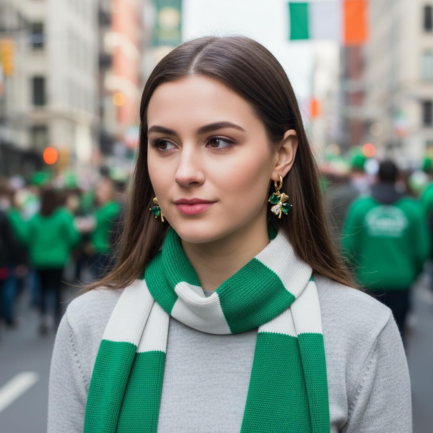 St_Patricks_Day_Earrings_for_Women_Irish_Holiday_Shamrock_Clover_Green_Heart_Hoop_Earrings_St._Patrick's_Day_Accessories_Lucky_Four_Leaf_Dangle_Earring_Decorations_Good_Luck_Jewelry_Gift