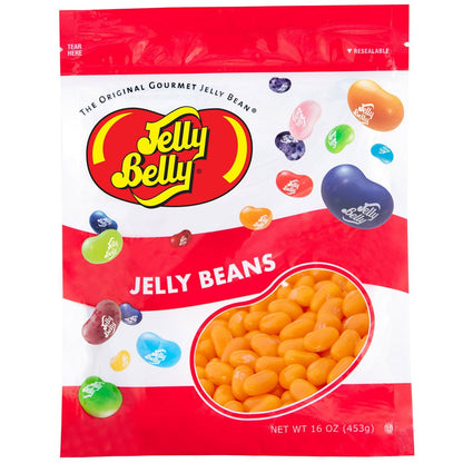 Jelly Belly Orange Sherbet Jelly Beans - 1 Pound (16 Ounces) Resealable Bag - Genuine, Official, Straight from the Source