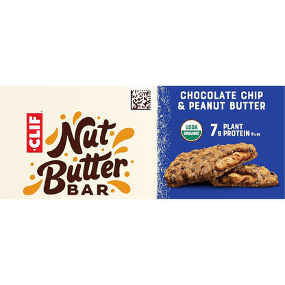 CLIF_Nut_Butter_Bar_-_Chocolate_Chip_&_Peanut_Butter_-_Filled_Energy_Bars_-_Non-GMO_-_USDA_Organic_-_Plant-Based_-_Low_Glycemic_-_1.76_oz._(5_Pack)
