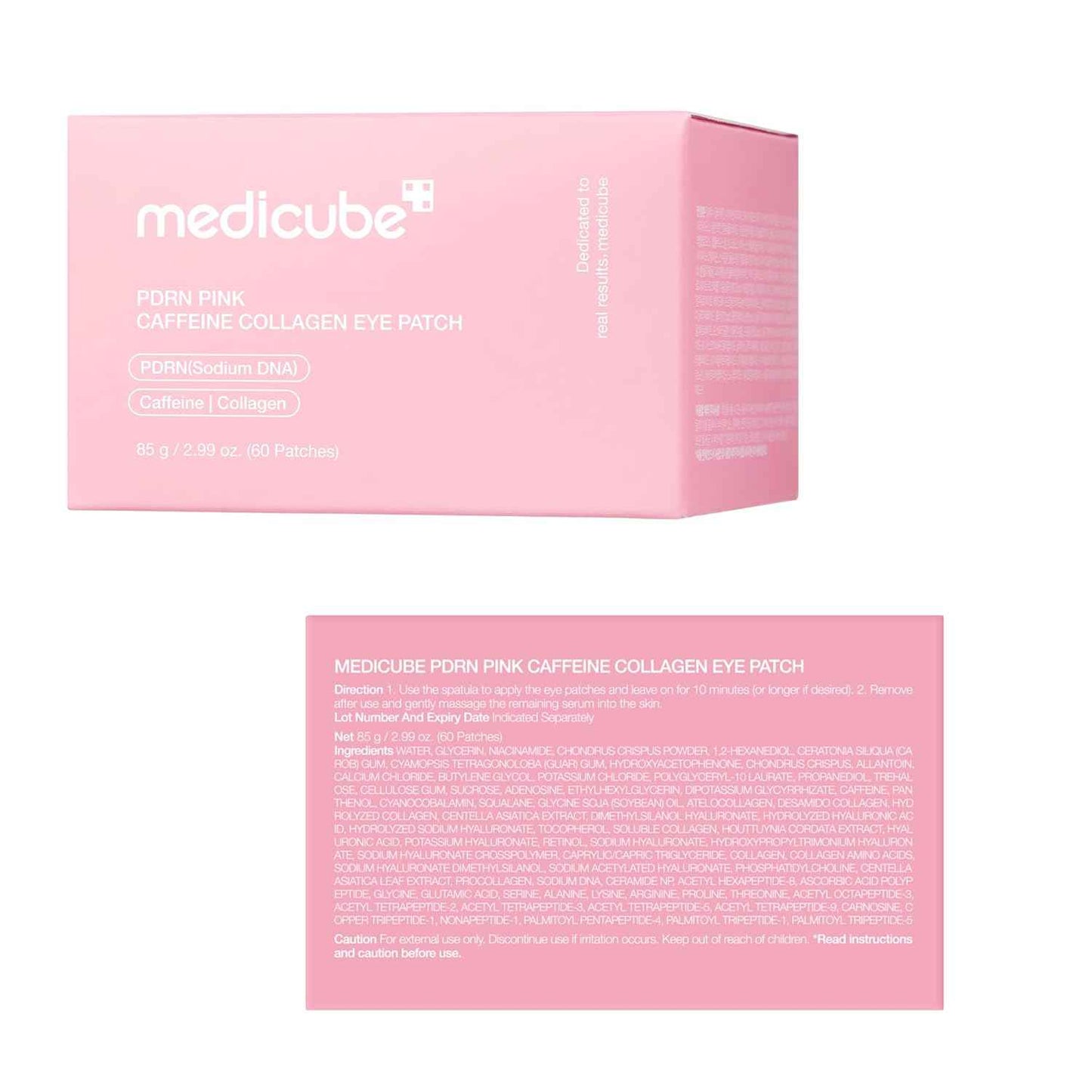 medicube PDRN Caffeine Collagen Eye Patch | Gel Eye Patches for the appearance of Dark Circles, Undereye Bags | Firming, Age-Defying Care with Retinol, Collagen | Korean Skincare | 30 Pairs