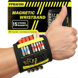 Magnetic Wristband for Holding Screws, Drill Bits, Nails, Stocking Stuffers for Adults, Cool Gadgets for Christmas, Father's Day, Valentine's Day, Gifts for Handyman, Dad, Husband, Grandpa