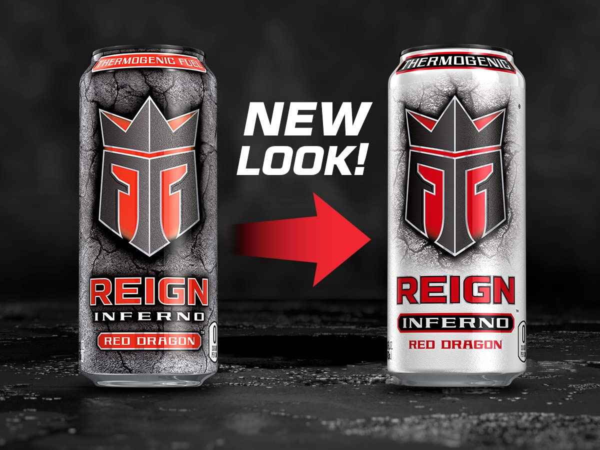 Reign Inferno, Thermogenic Fuel, Fitness and Performance Drink, 16 Fl Oz (Pack of 12)