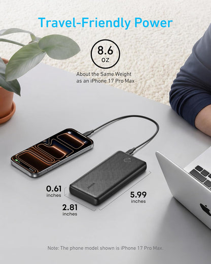 Anker_Power_Bank(PowerCore_10K),_Compact_Travel-Ready_10,000mAh_Battery_Pack_with_PowerIQ_Charging_Technology,_5V/3A_High-Speed_Charging_for_iPhone,_iPad,and_More_(1,_Black)