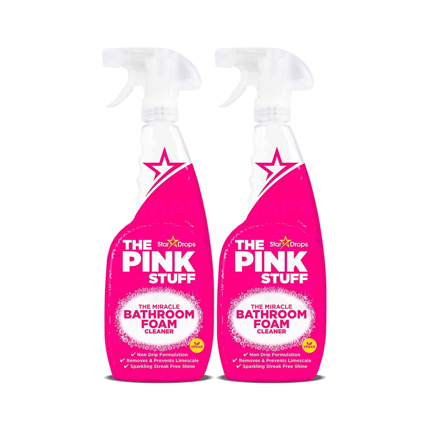 Stardrops - The Pink Stuff - Miracle Bathroom Foam Cleaner 750ml - Baths, Tiles, Soap Scum, Limescale, Streak Free