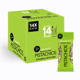 Wonderful Pistachios No Shells, Roasted & Salted Nuts, 0.75 Ounce Bag (Pack of 9), Gluten Free, On-the-Go, Individually Wrapped Healthy Snacks