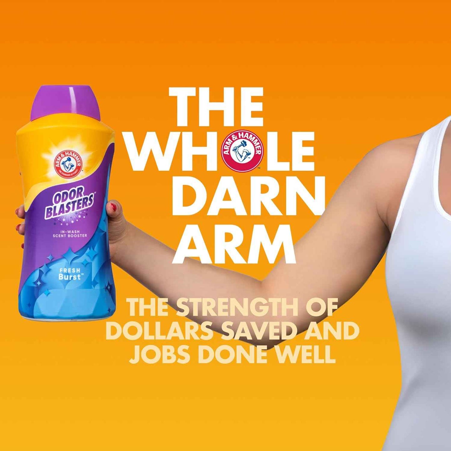ARM & HAMMER Odor Blasters In-Wash Scent Booster, Laundry Scent Booster Fresh Burst Scent