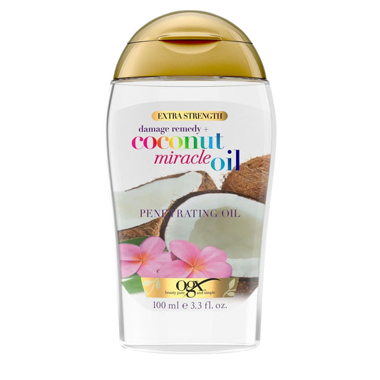 OGX_Extra_Strength_Damage_Remedy_+_Coconut_Miracle_Oil_Penetrating_Hair_Oil_Treatment,_Extra_Hydrating_Anti-Frizz_Oil_for_Coarse,_Dry_Hair,_Paraben-Free,_Sulfated-Surfactants_Free,_3.3_Fl_Oz