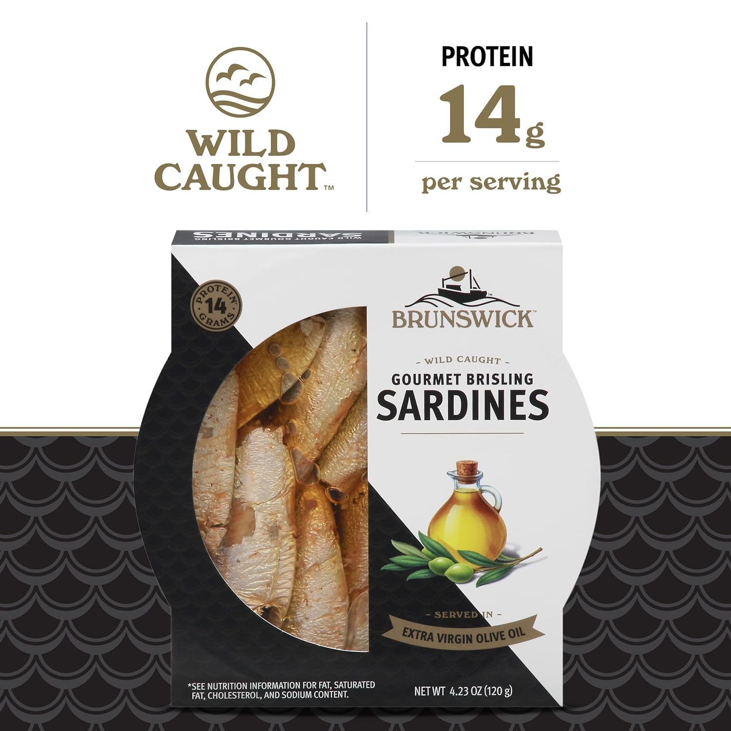 Brunswick_Wild_Caught_Gourmet_Brisling_Sardines_in_Extra_Virgin_Olive_Oil,_4.23_oz_Can_-_Wild_Caught_Sardines_-_14g_Protein_per_Serving_-_Gluten_Free,_Keto_Friendly