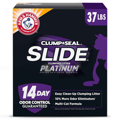 ARM & HAMMER Clump & Seal, Easy Clean Technology with No Scrubbing, 14-Day Odor Control