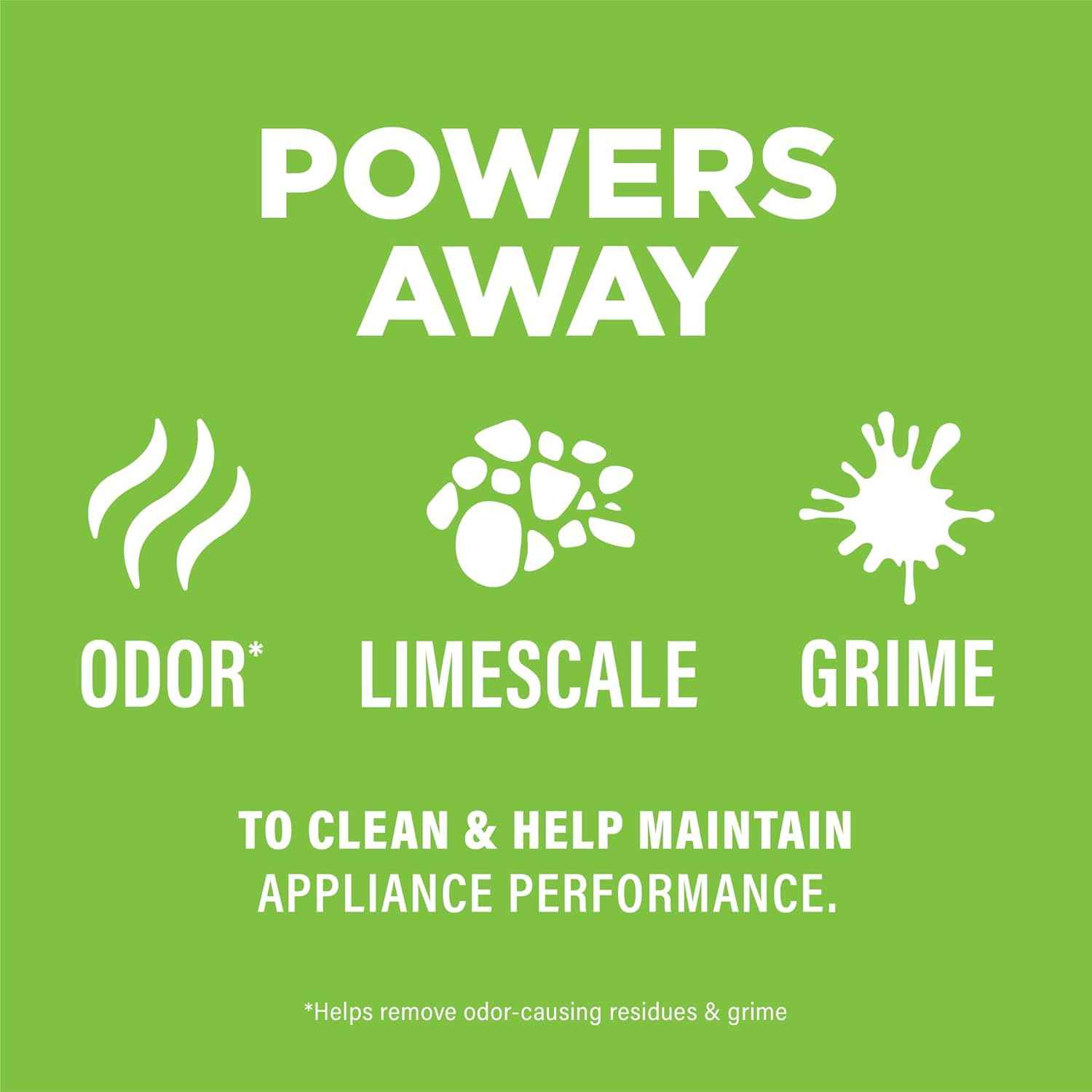 Affresh Dishwasher Cleaner, Helps Power Away Odor Causing Bacteria, Limescale, Mineral Deposits & Grime Inside Pump, Tub & Hoses