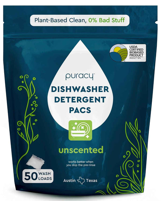 Puracy Dishwasher Pods, Dishwasher Detergent - Enzyme-Powered, Spot & Residue Free - TikTok Trend Items, Must Haves from TikTok Made Me Buy It