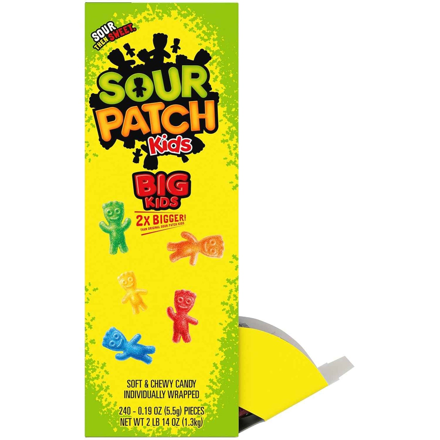 SOUR PATCH KIDS Big Kids Individually Wrapped Soft & Chewy Candy, Bulk Candy, Easter Candy, 240 Count Box