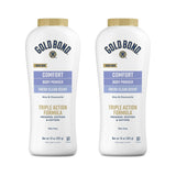 Gold Bond Comfort Body Powder, 10 oz., Talc-Free, Fresh Clean Scent with Aloe & Chamomile, Pack of 2