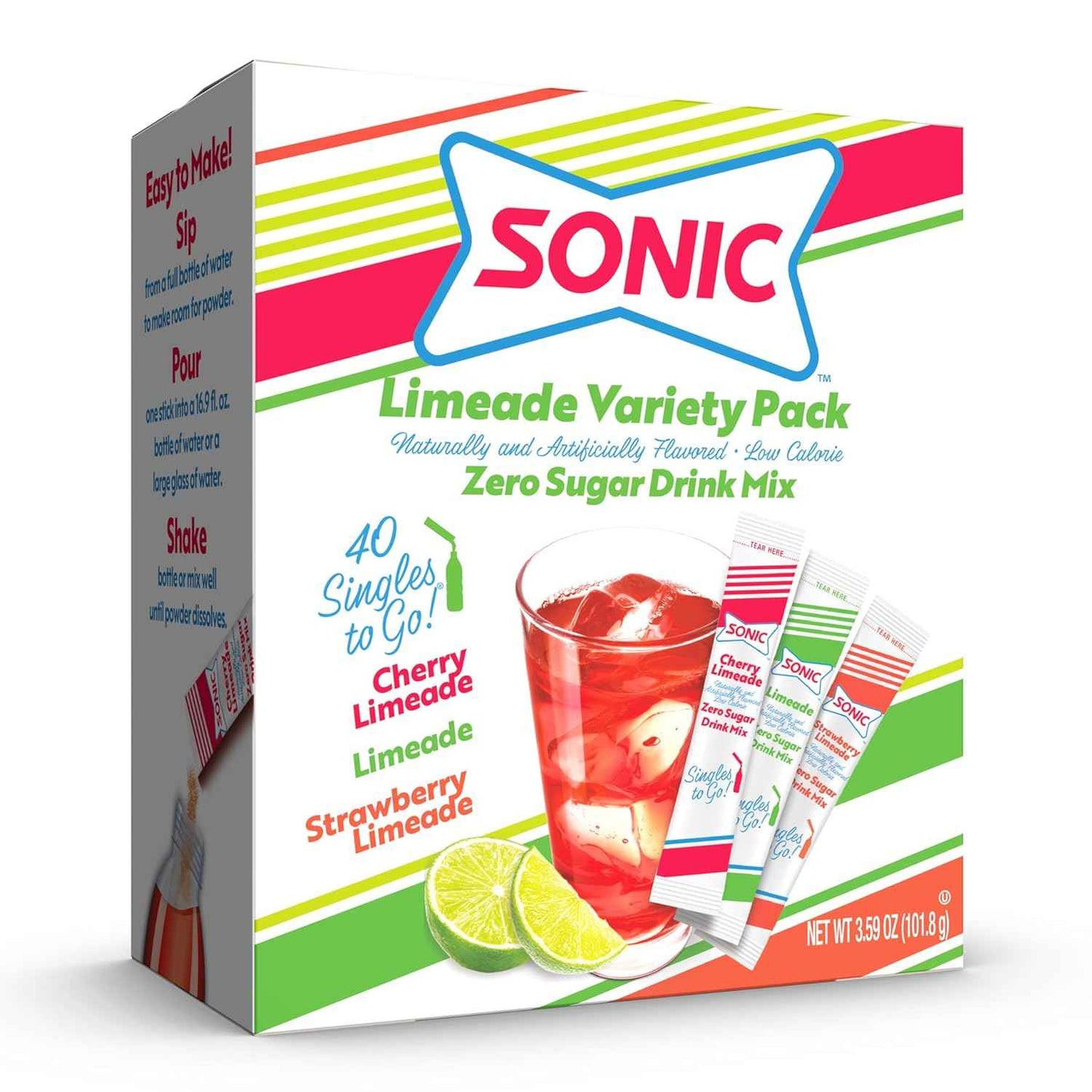 Sonic Singles To Go Powdered Drink Mix – Nostalgic Drive-In Flavor Gift for Soda Lovers and Health-Conscious Friends
