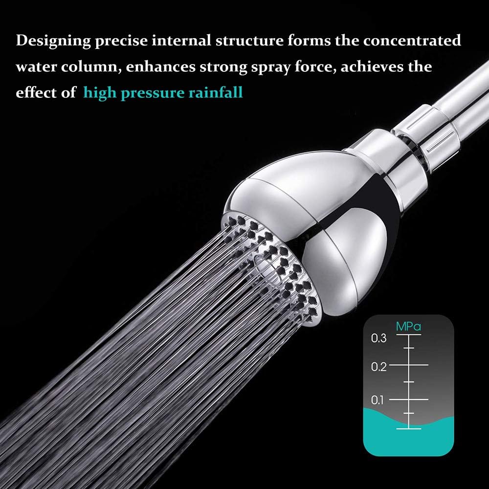 Aisoso_High_Pressure_Shower_Head_3_Inches_Anti-clog_Anti-leak_Fixed_Showerhead_Chrome_with_Adjustable_Swivel_Brass_Ball_Joint_for_Relaxing_and_Comfortable_Shower_Experience