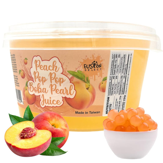 (_Variety_of_Flavors)_Fusion_Select_Mango_Boba_Bursting_Boba_Popping_Boba_Pearls_For_Fruit_Tea_Bubble_Tea,_Boba_Tea,_Dessert_Toppings_450_Gram