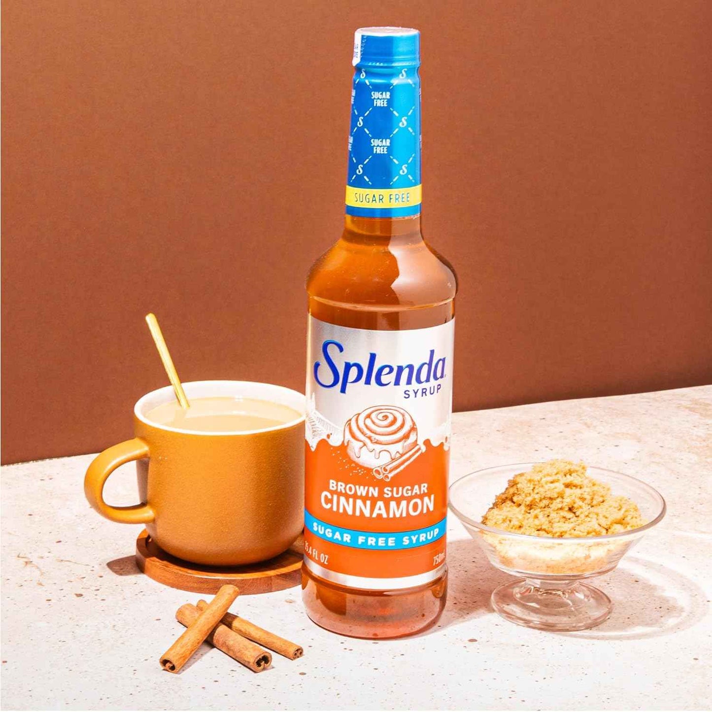 Splenda Coffee Syrup Brown Sugar Cinnamon Sugar Free 750ml - Premium At Home Cafe Experience for the Discerning Palate